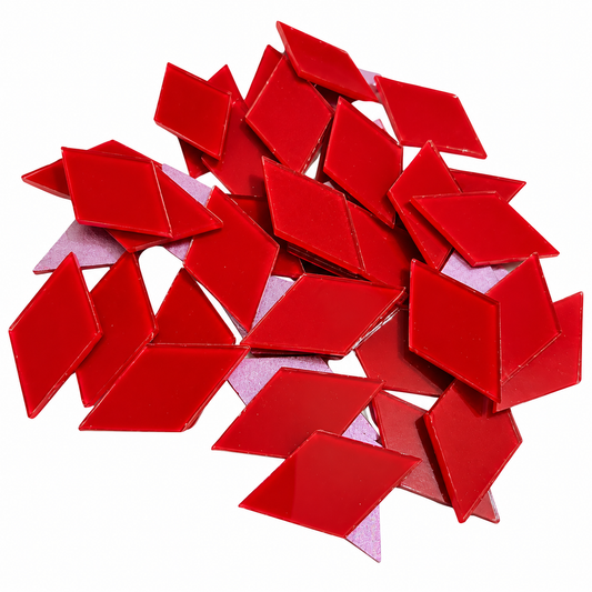 Color Glass Mirror- Diamond- 25MM