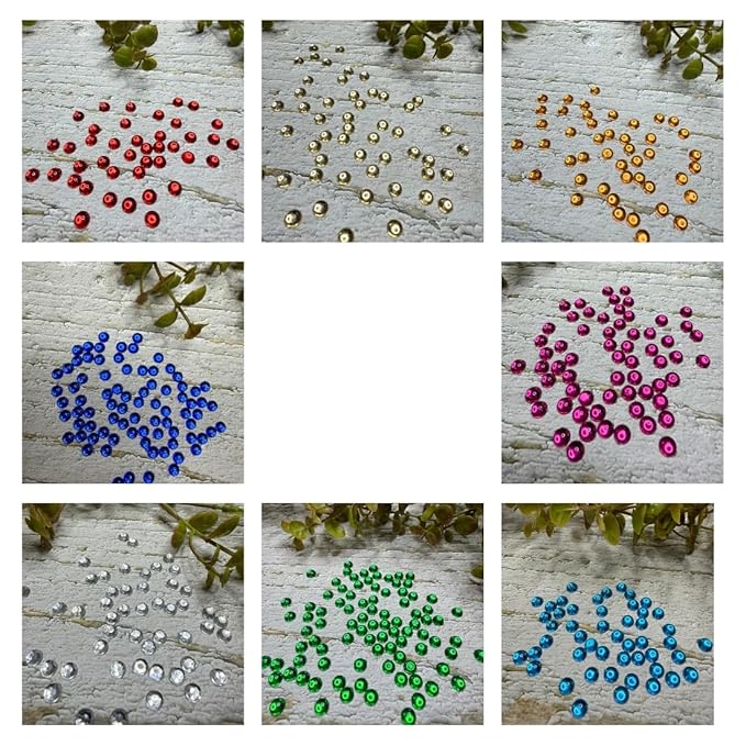 Round Rhinestones - Multi Color