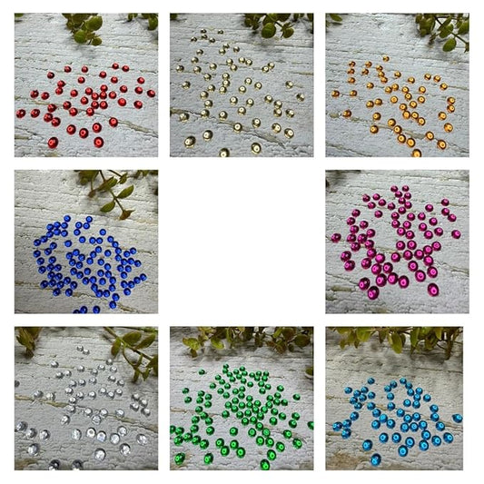 Round Rhinestones - Multi Color