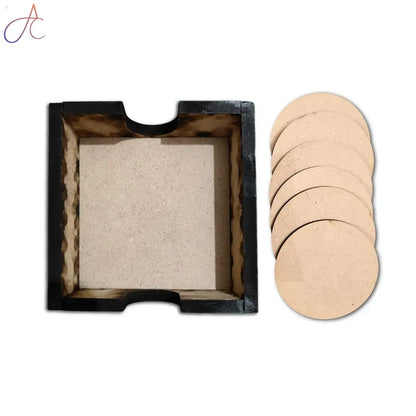 Round Coaster with Open Box Pack of 6