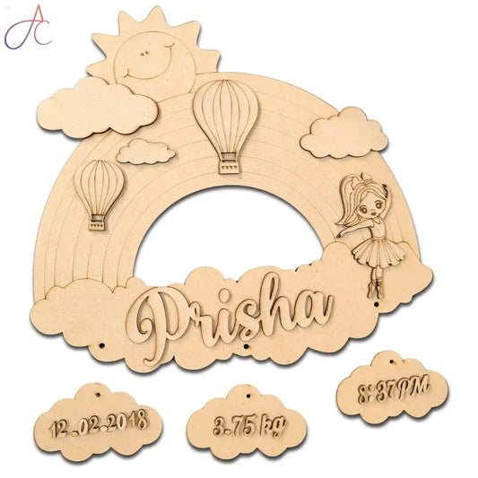 Kids Nameplate- Sky Theme Kids