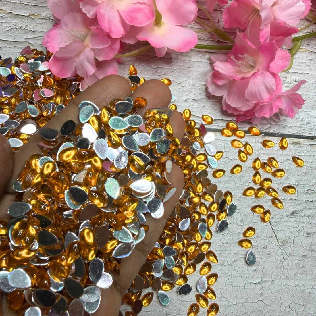 Rhinestones Tear Drop Shape