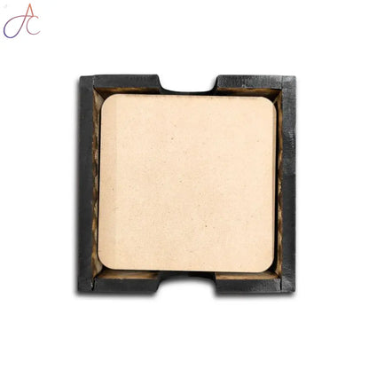 Square Coaster with Open Box Pack of 6