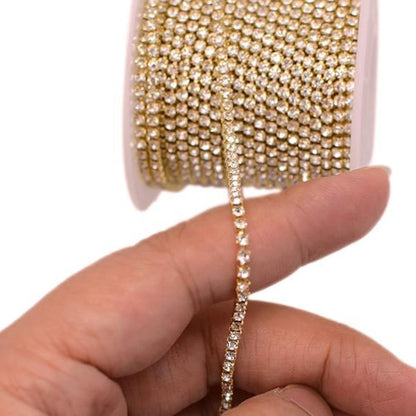 Stone Chain Golden Color