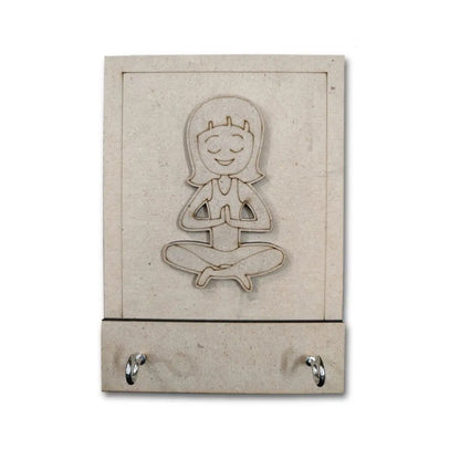 Yoga Theme Key Holder