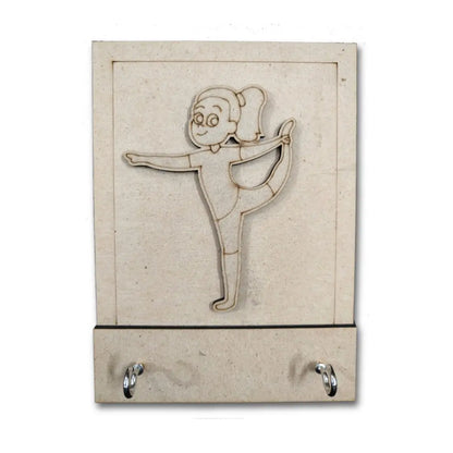 Yoga Theme Key Holder