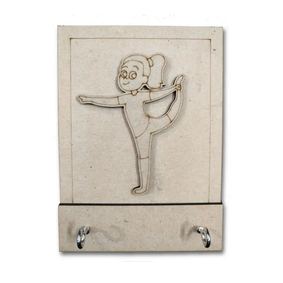 Yoga Theme Key Holder