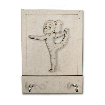 Yoga Theme Key Holder