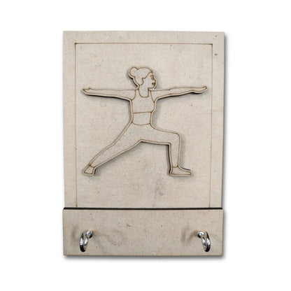 Yoga Theme Key Holder
