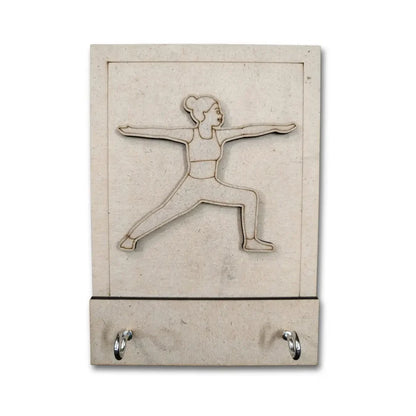 Yoga Theme Key Holder