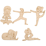 MDF Yoga Fridge Magnet