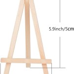 Mini Wood Display Easel Natural Craft Table Stand 6 inch x 4.5 inch