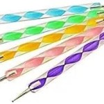 5pcs Acrylic Dotting Tool Set for Clay Pottery Ceramic Nail Art DIY