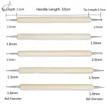 5pcs Wooden Dotting Tool Set for Clay Pottery Ceramic Nail Art DIY