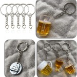Key Ring with Chain and Open Jump Rings