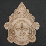 Pre Marked MDF Cutout Durga Maa Face