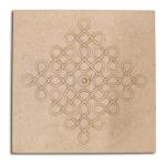 MDF Premarked Kolam Design Chowki