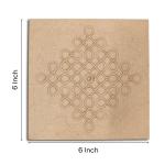 MDF Premarked Kolam Design Chowki