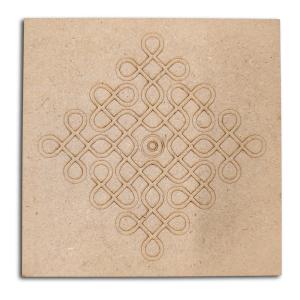 MDF Premarked Kolam Design Chowki