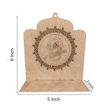 Premarked Kolam with Om & Vel Design Diya Stand