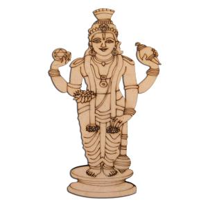 Lord Vishnu MDF Cutout