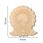 MDF Premarked Peacock Cutout
