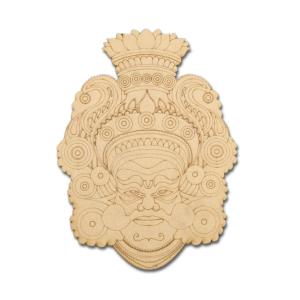 Pre Marked MDF Cutout Yakshgana Face