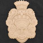 Pre Marked MDF Cutout Yakshgana Face