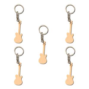 MDF Keychain Bases Guiter Set of 5