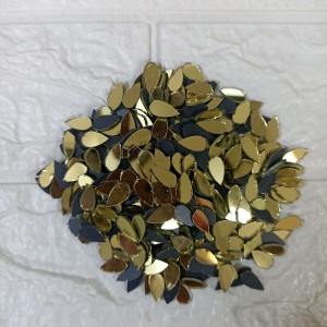 Golden Glass Mirror- Tear Drop- 15MM