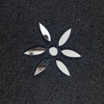 Glass Mirror- Petal- 20MM