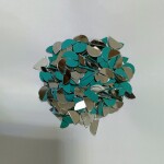 Glass Mirror- Half Circle- 18mm Diameter