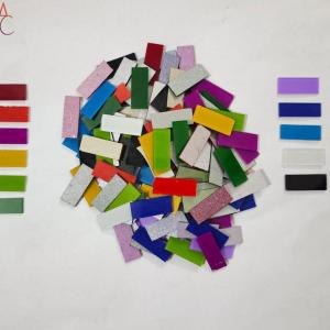 Mix Color Glass Mirror-Rectangle- 25MM
