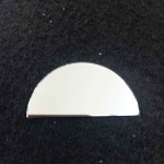 XL Glass Mirror- Half Circle- 50mm Diameter