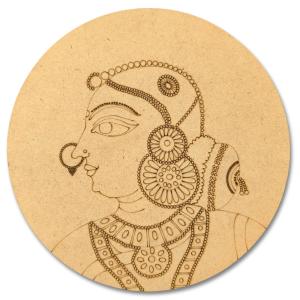 Pre-Marked Lady Face
