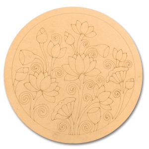 Pre-Marked Lotus Flower Design-02