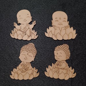 Pre Marked Baby Buddha- Set of 4