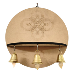 Premarked Wall Mount Base Kolam design with bells