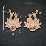 MDF Krishna Hand Flute Shubh Labh