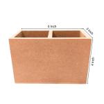 MDF Pen Stand - Double Slot
