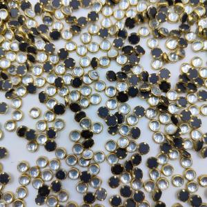 Round Kundan Mirror Stones