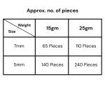 Square Kundan Mirror Stones