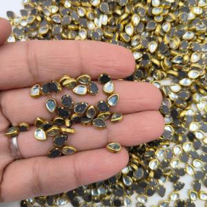 Tear Drop Kundan Mirror Stones