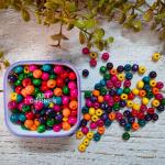 Multi-Color Wooden Beads