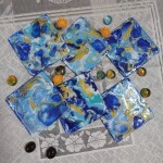Square Coaster- 4 Inches- Pack of 6 Pcs- Design-2