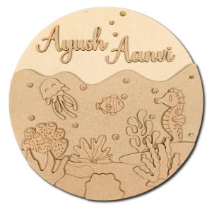 Kids Nameplate- Under Water Theme