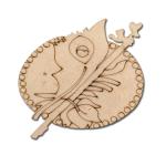 Pre Marked MDF Cutout Brooch