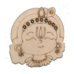 Pre Marked MDF Cutout Kanha Face