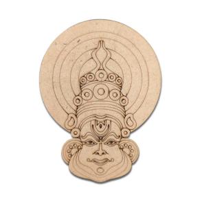 Pre Marked MDF Cutout Kathakali Face
