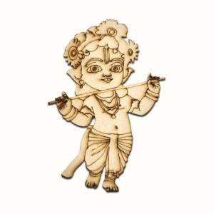 Pre Marked MDF Cutout Krishna Design-02